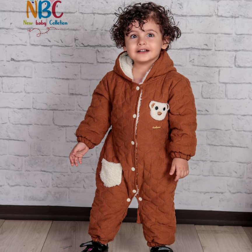 کاپشن سرهمی نوزادی مدل خرسی کاپشن نوزادی لباس گرم نوزادی سرهمی نوزادی لباس نوزاد