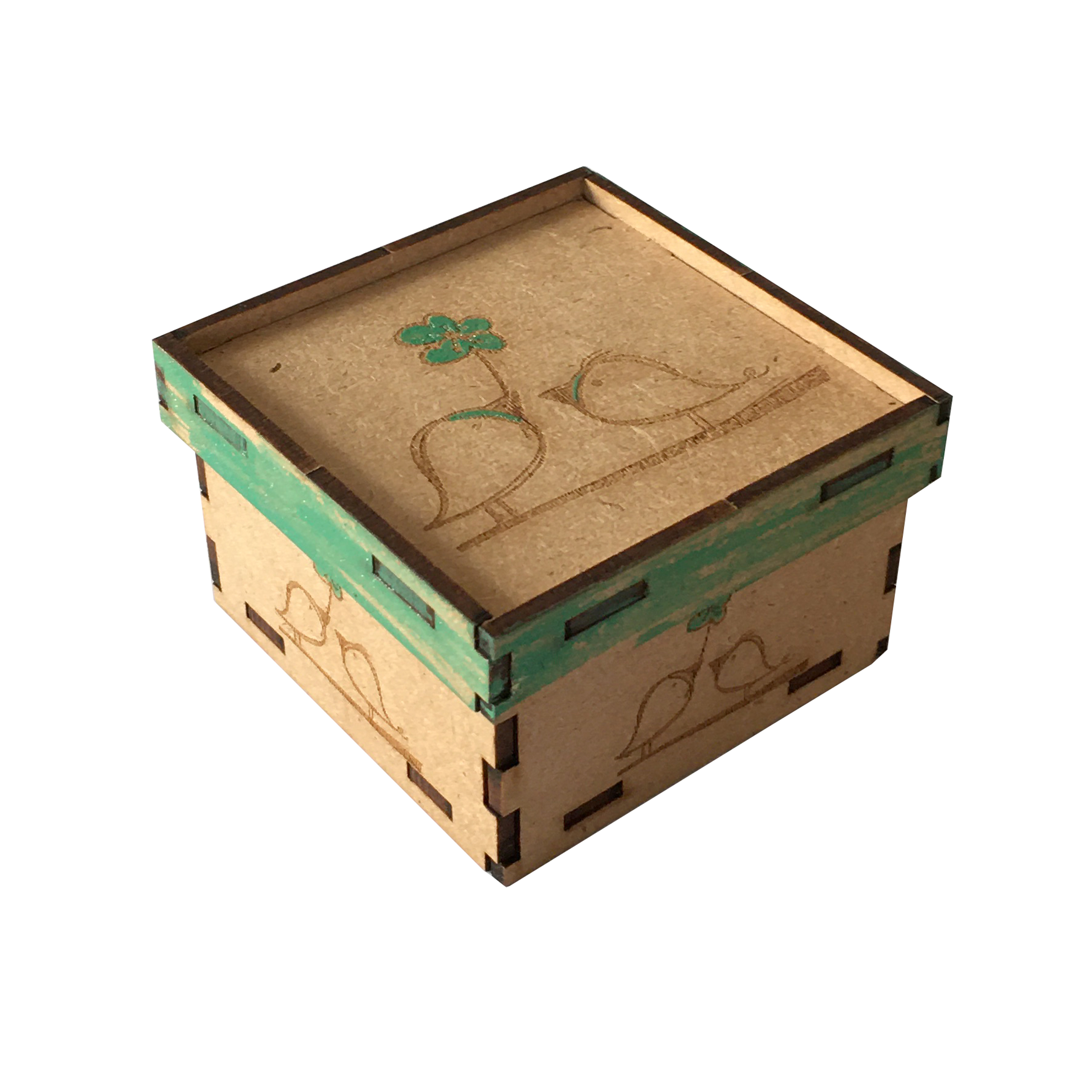 جعبه دکوری مدل پرنده عاشق کد 78