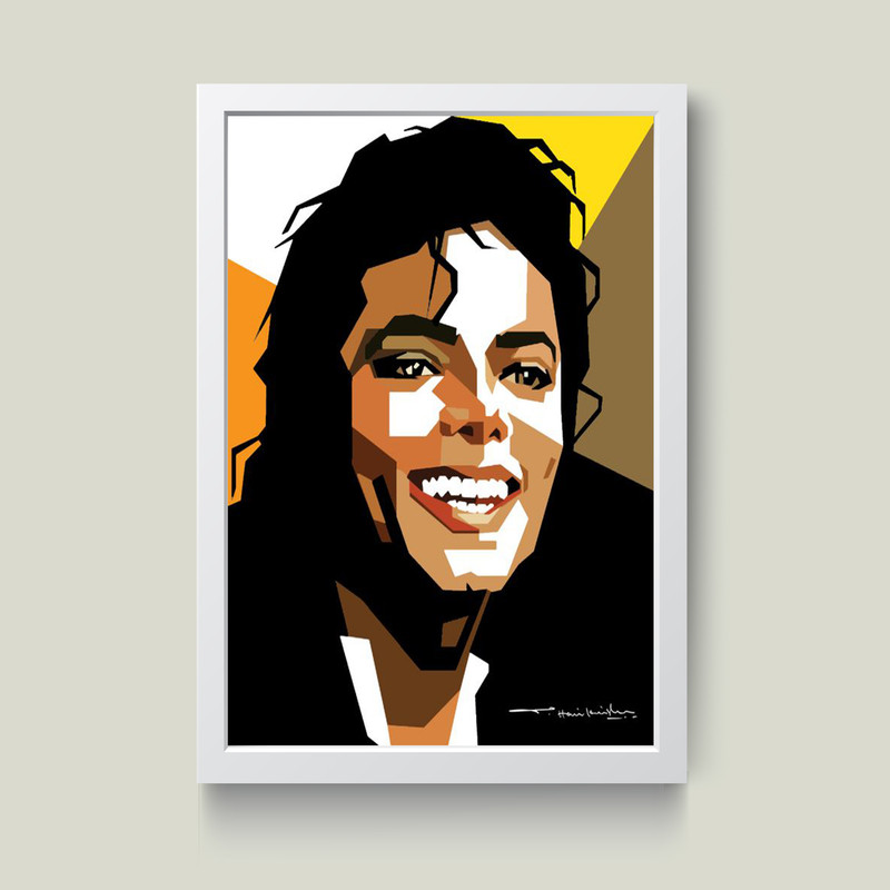 تابلو مدل مایکل جکسون کد G12-07 | دنیای قاب