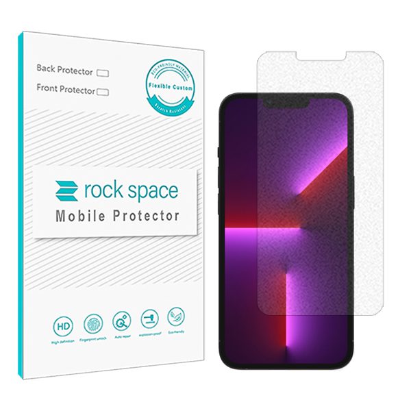 گلس آیفون iPhone 13 Pro Max مدل نانو هیدروژل گیمینگ برند راک اسپیس کد S