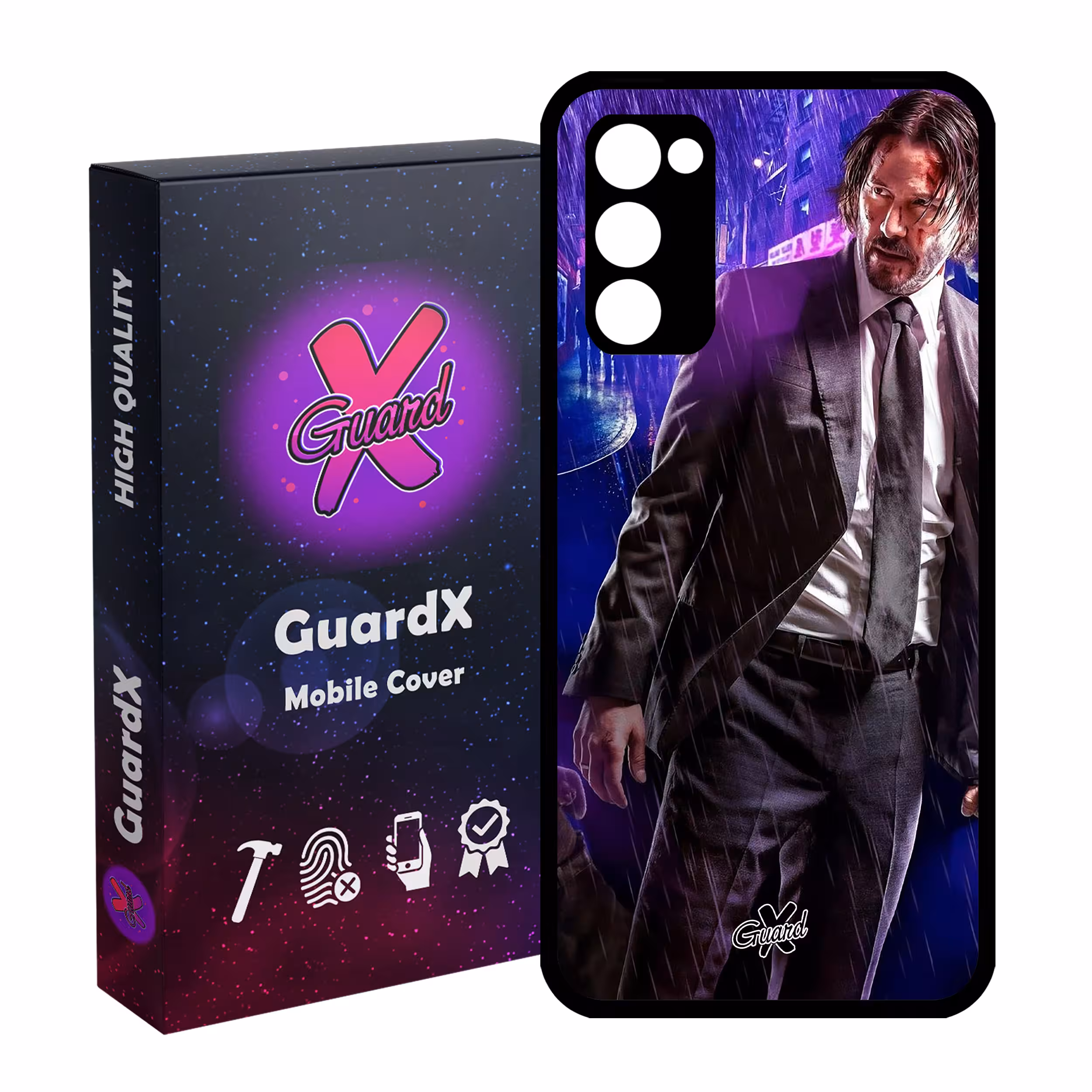 کاور گارد ایکس طرح John Wick مدل Glass10124 مناسب برای گوشی موبایل سامسونگ Galaxy S20 FE