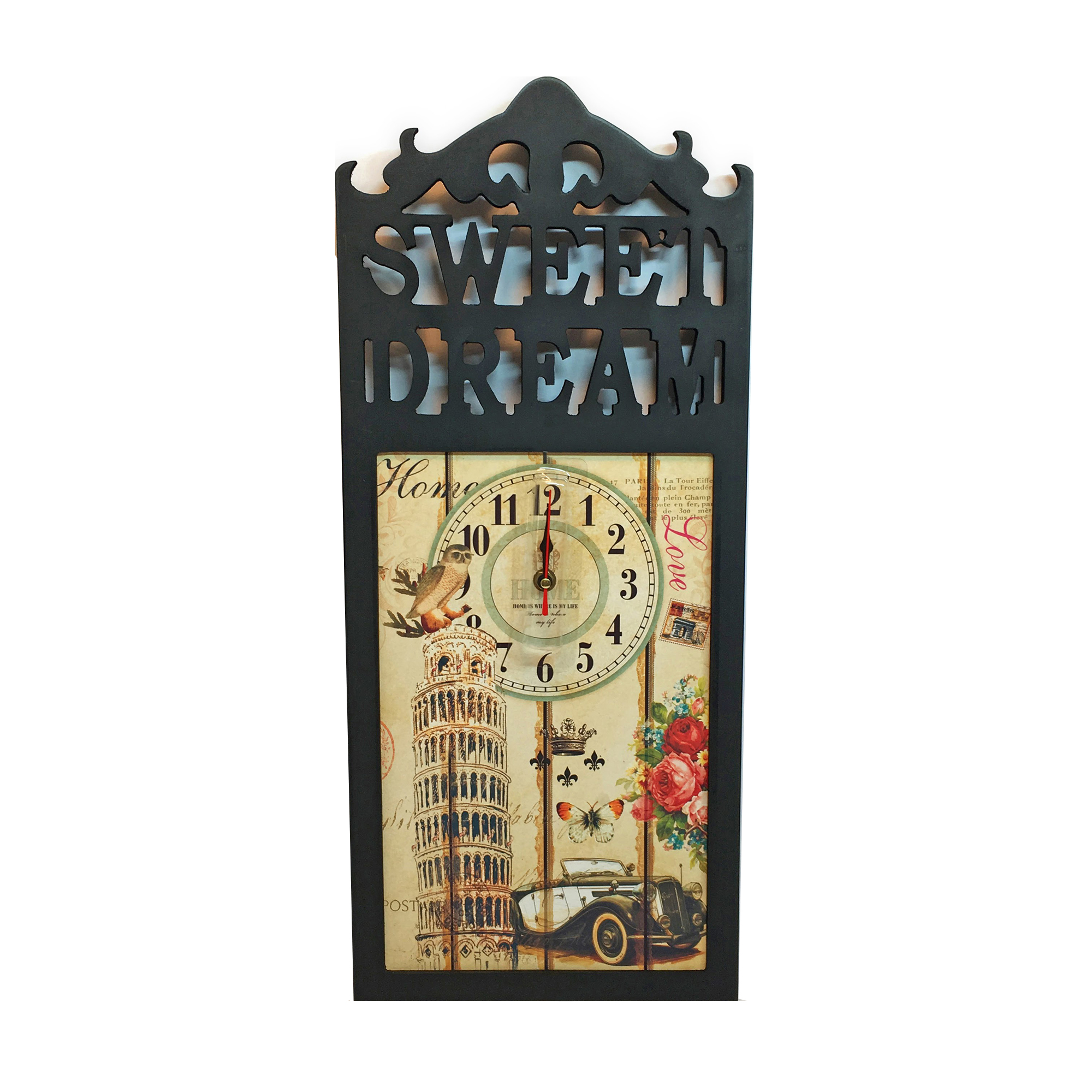 ساعت دیواری طرح برج پیزا