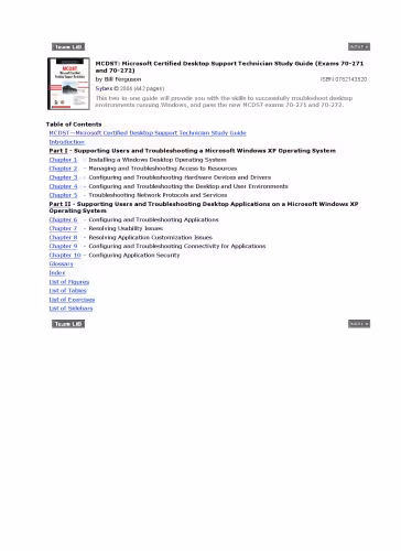 خرید و دانلود نسخه کامل کتاب MCDST: Microsoft certified desktop support technician, study guide: exams 70-271 and 70-272