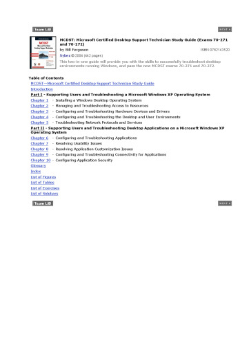 خرید و دانلود نسخه کامل کتاب MCDST: Microsoft certified desktop support technician, study guide: exams 70-271 and 70-272
