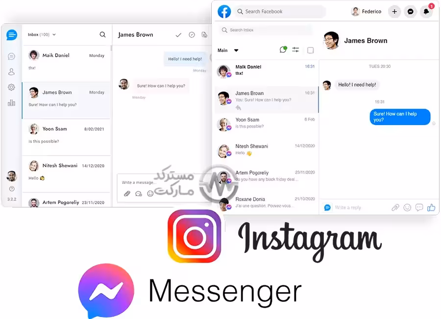 دانلود ادآن اتصال Facebook و Instagram به ساپورت بورد