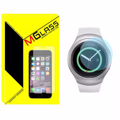 محافظ صفحه نمایش شیشه‌ای ام گلس مدل SH-MG مناسب برای ساعت هوشمند سامسونگ GALAXY Watch Gear S2