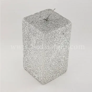 شمع مکعب اکلیلی نقره ای 5-9