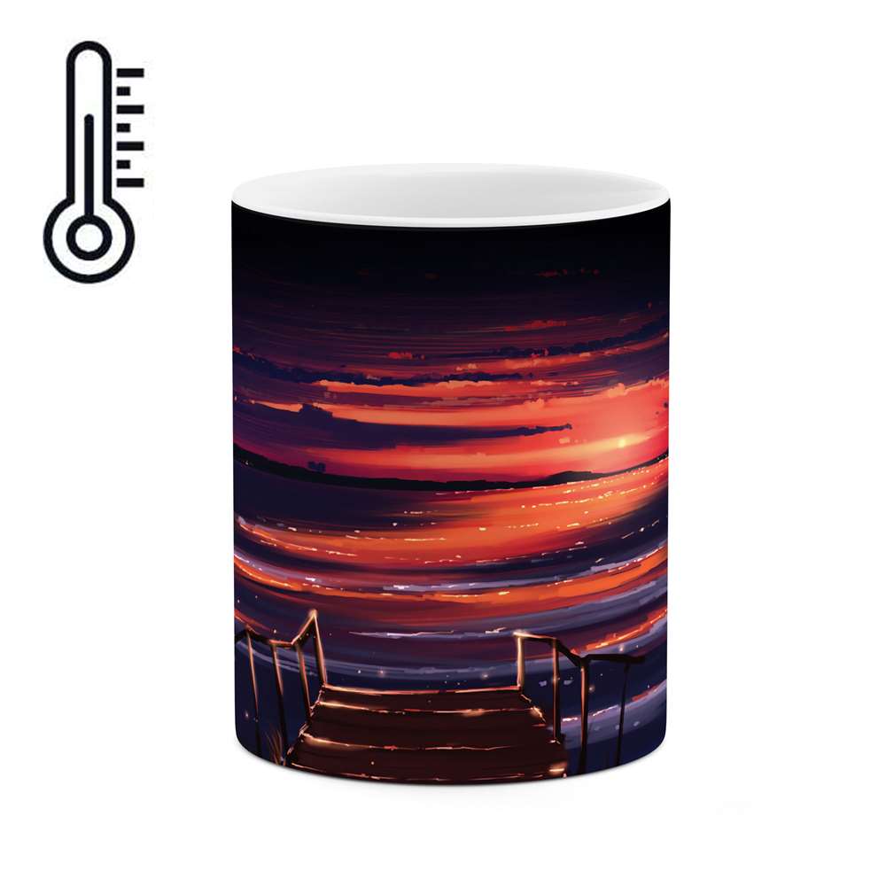 ماگ حرارتی طرح غروب مدل mgph01856