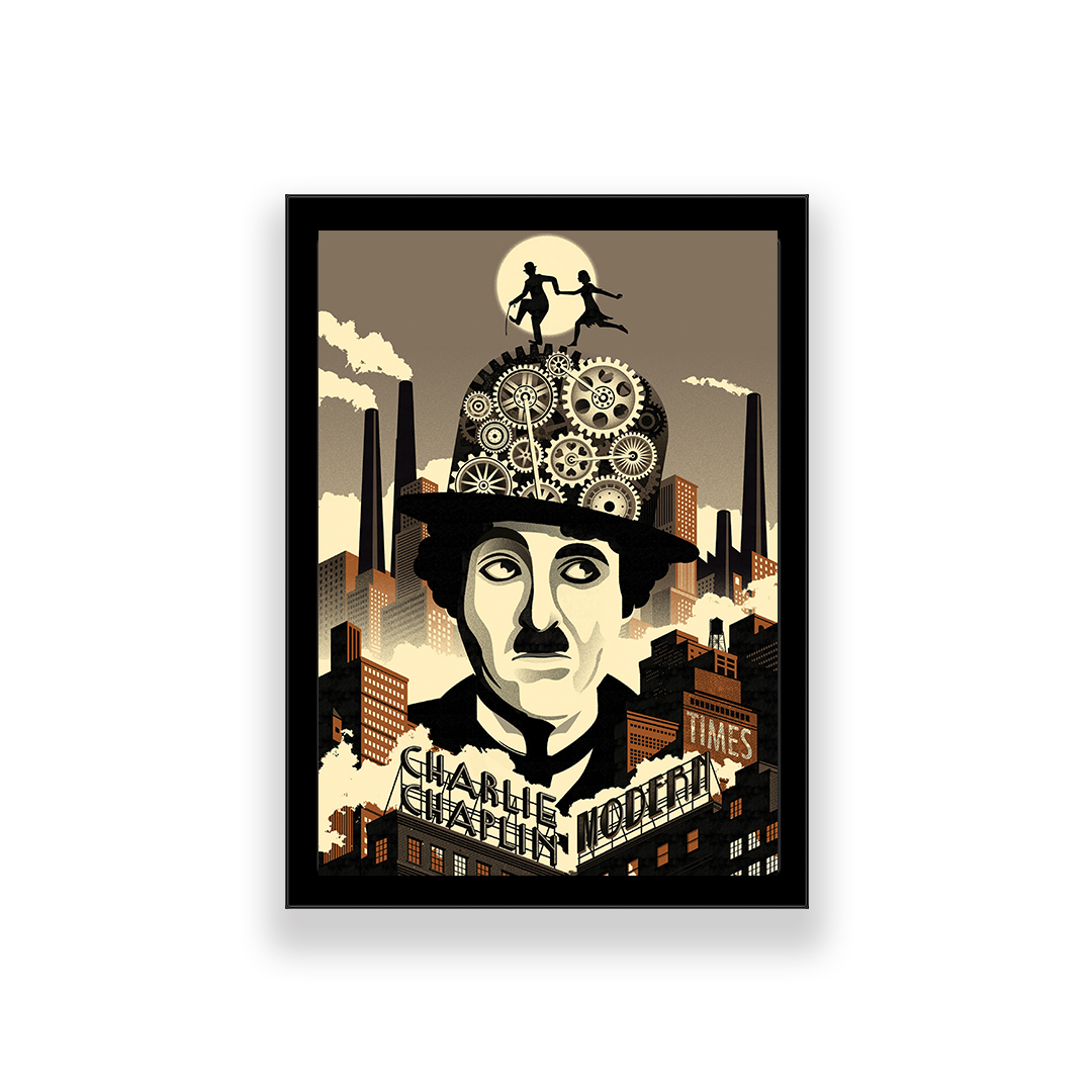 تابلو طرح چارلی چاپلین 