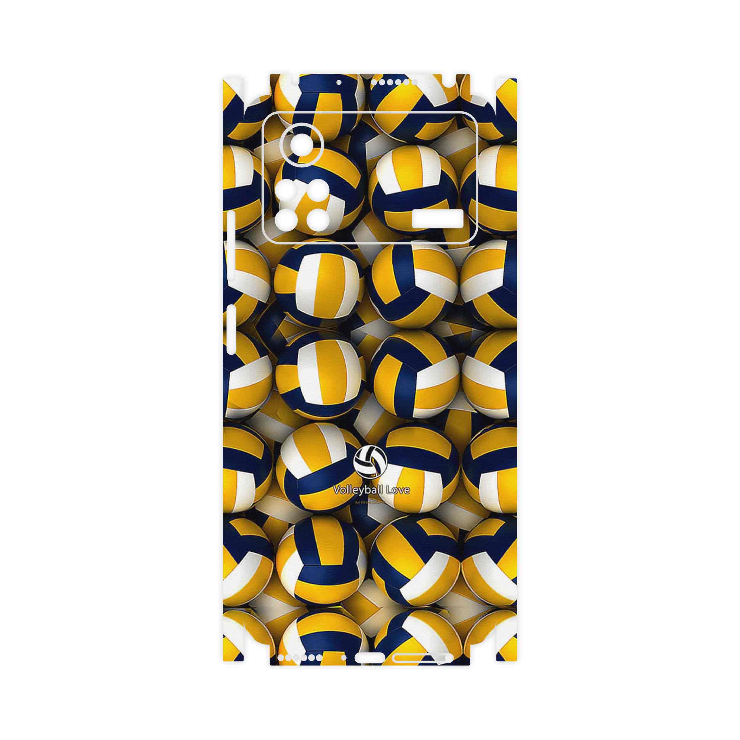 برچسب پوششی ماهوت مدل Volleyball-FullSkin مناسب برای گوشی موبایل شیائومی Poco X4 Pro 5G