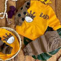 ست بلوز و شلوار  دورس طرح زرافه  پسرانه و دخترانه