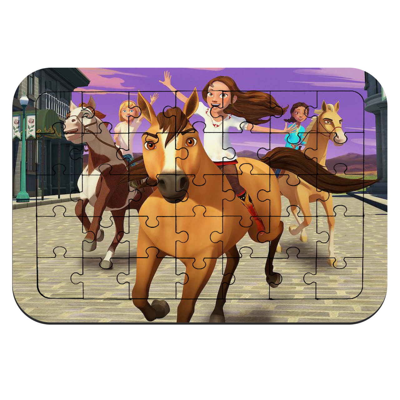 پازل 35 تکه طرح انیمیشن رویا سوار مدل NI318