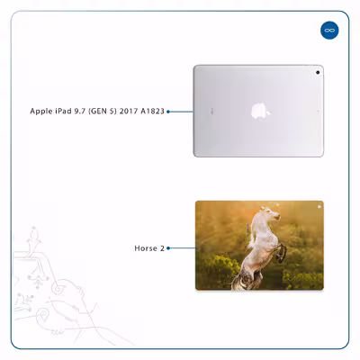 برچسب پوششی ماهوت مدل Horse-2 مناسب برای تبلت اپل iPad 9.7 (GEN 5) 2017 A1823