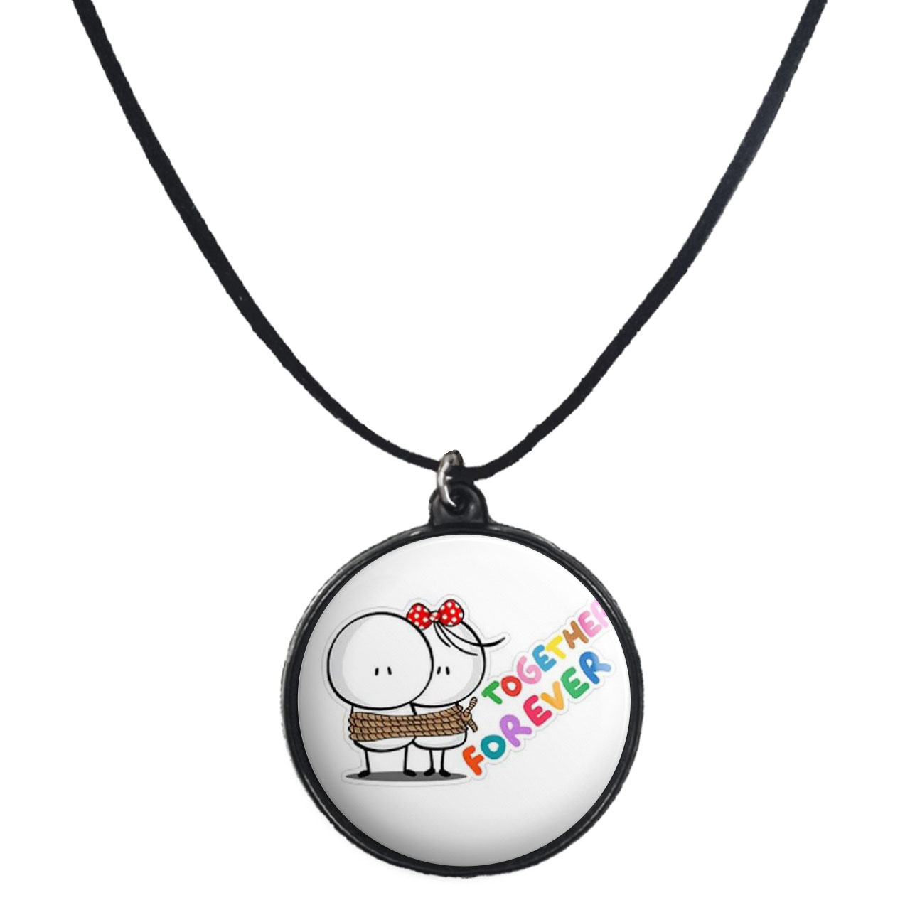 گردنبند پرمانه طرح عاشقانه کد pmb.5463 مدل دو طرفه