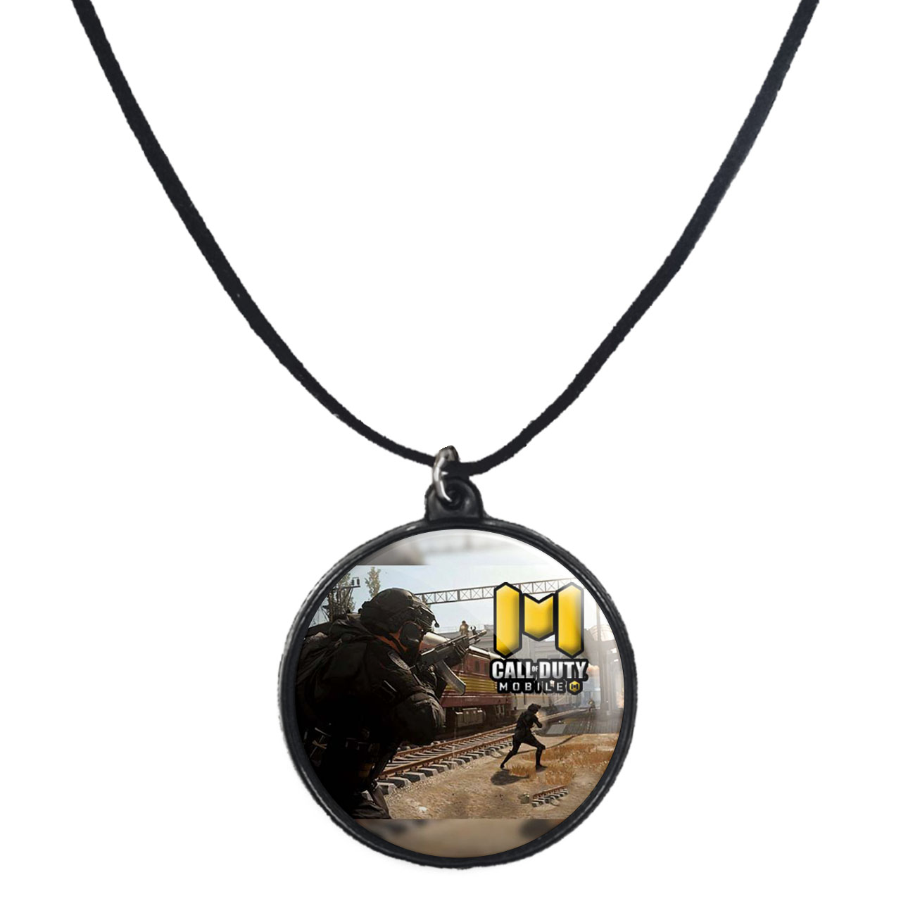 گردنبند پرمانه طرح call of duty کد pmb.1645 مدل دو طرفه
