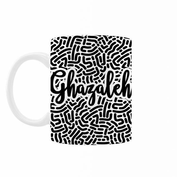 ماگ رژارت مدل اسم غزاله