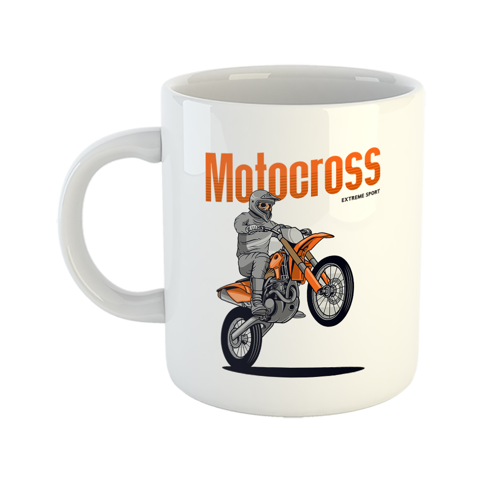 ماگ طرح موتورکراس مدل اسکلت