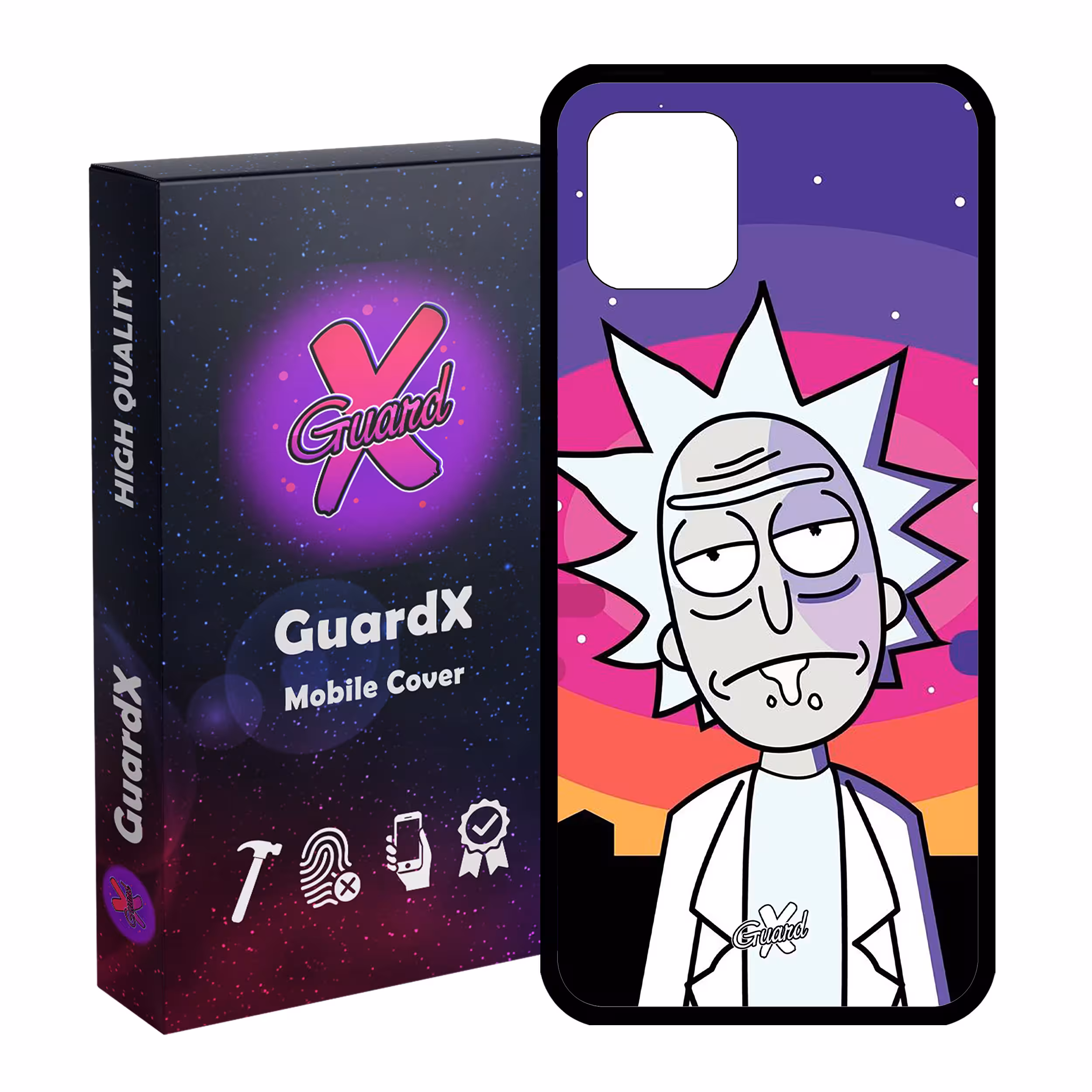 کاور گارد ایکس طرح Rick and Morty مدل Glass10099 مناسب برای گوشی موبایل سامسونگ Galaxy Note 10 Lite