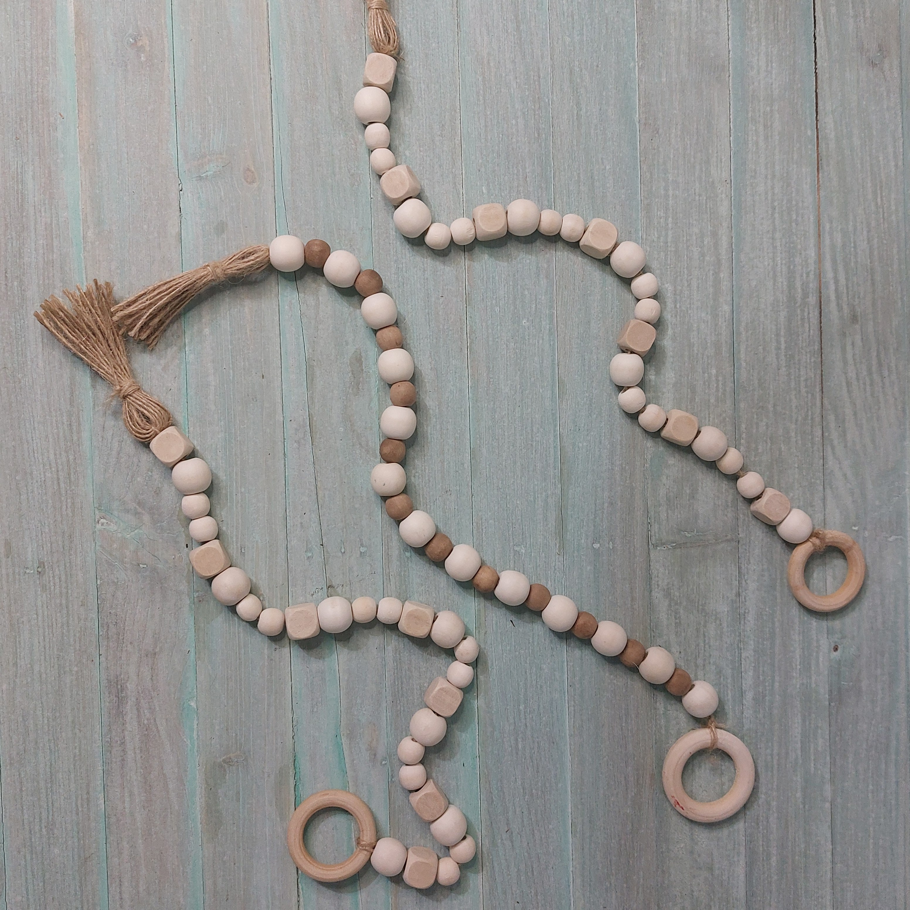 ریسه مهره چوبی تزیینی(تسبیح چوبی دکوراتیو)