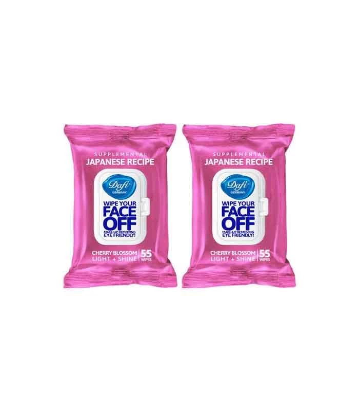 دستمال مرطوب پاک کننده آرایش کیلاس ژاپنی دربدار دو عددی