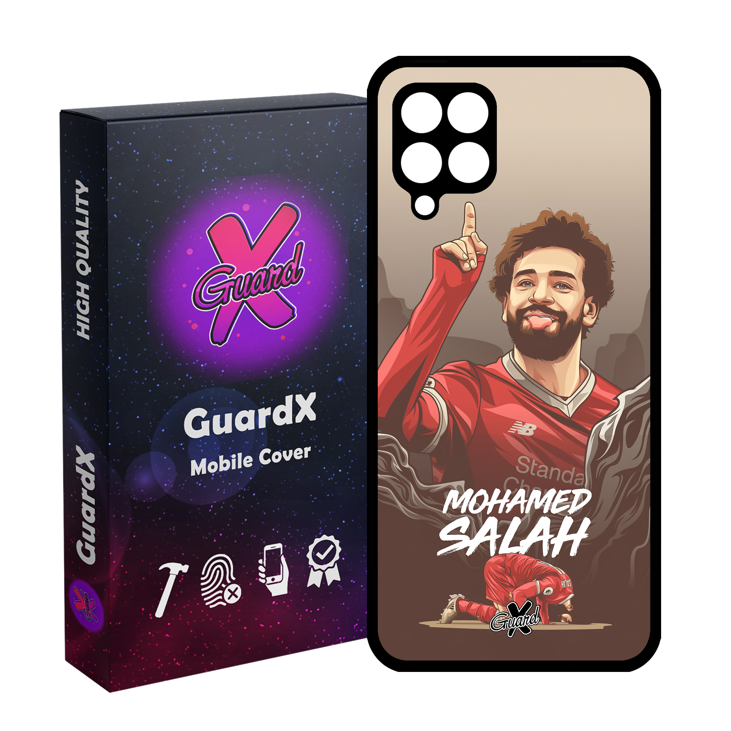 کاور گارد ایکس طرح Salah مدل Glass10481 مناسب برای گوشی موبایل سامسونگ Galaxy M32 4G/M22 4G/F22