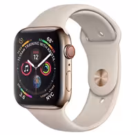 ساعت هوشمند اپل سری 4 سلولار مدل 40mm Gold Stainless Steel Case with Stone Sport Band