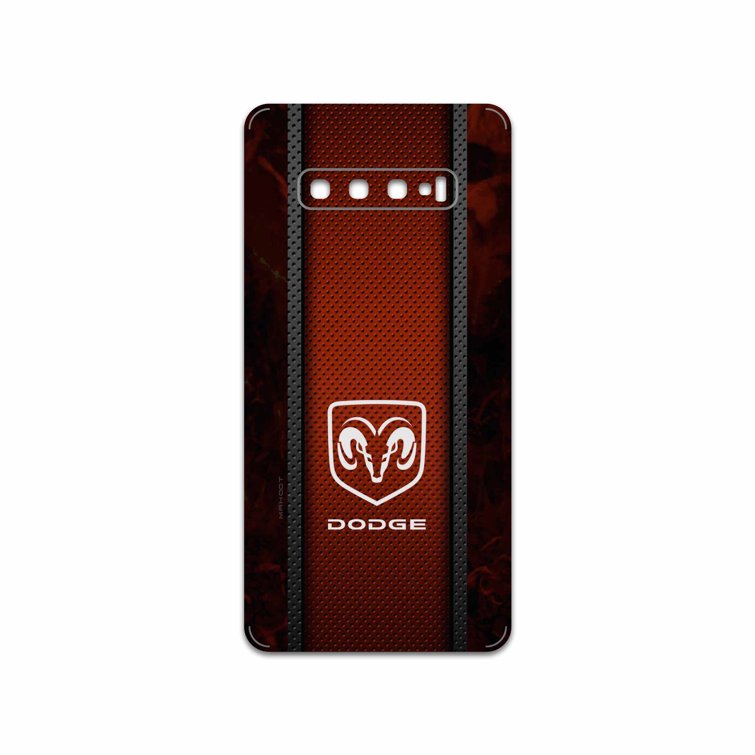 برچسب پوششی ماهوت مدل Dodge مناسب برای گوشی موبایل سامسونگ Galaxy S10 Plus