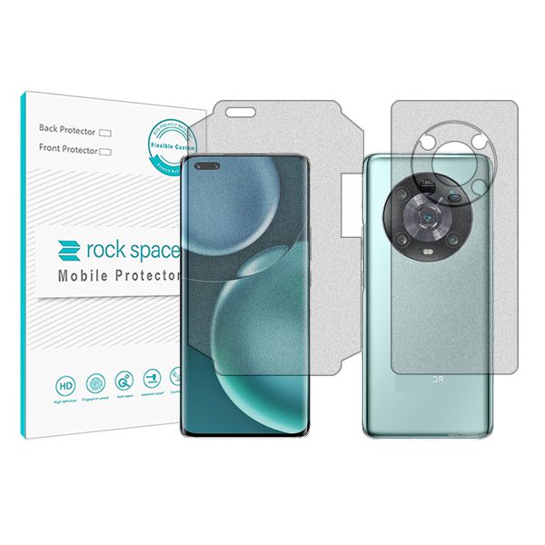 گلس صفحه نمایش و پشت گوشی آنر Magic4 Pro مدل نانو هیدروژل مات برند راک اسپیس کد 20801M-19862S