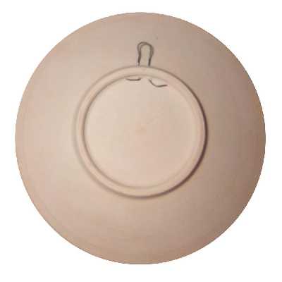 بشقاب دیوار کوب سفالی طرح  نگین کد DSD01