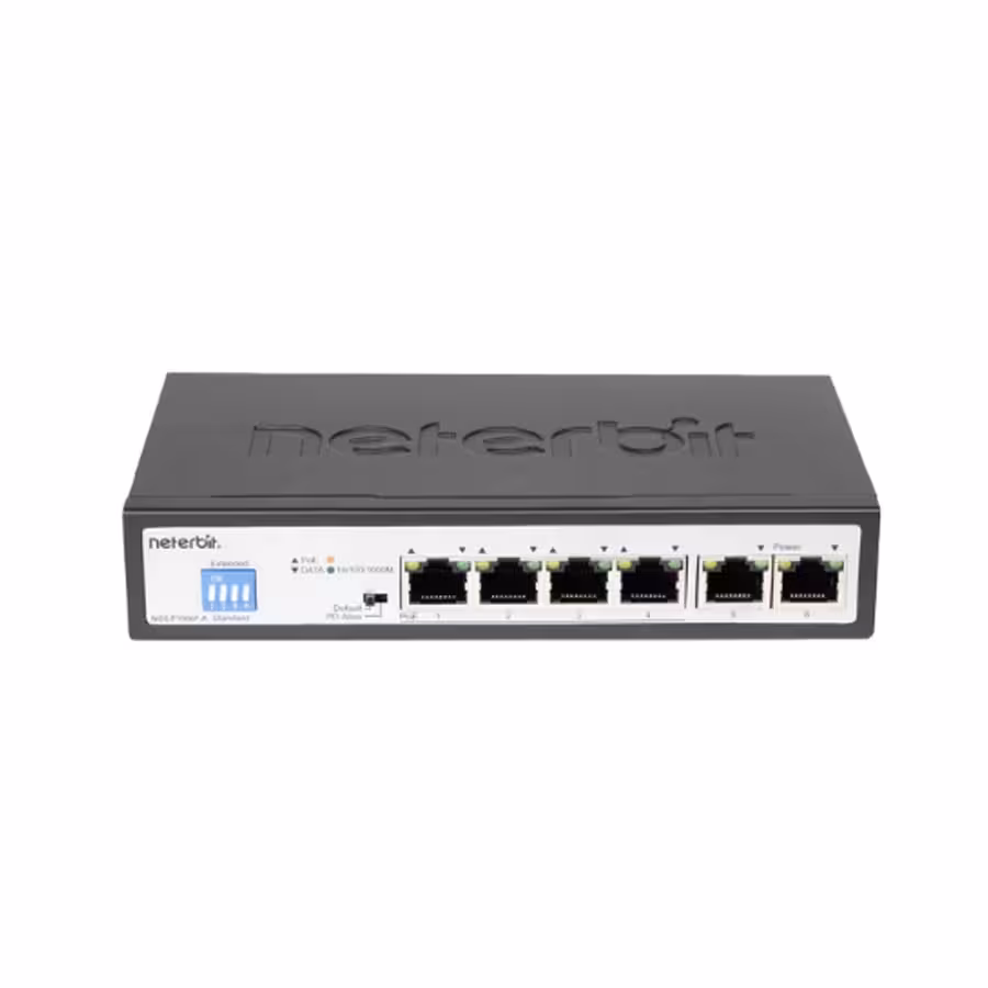 سوئیچ 6 پورت غیر مدیریتی نتربیت مدل NGS-F1006P-A