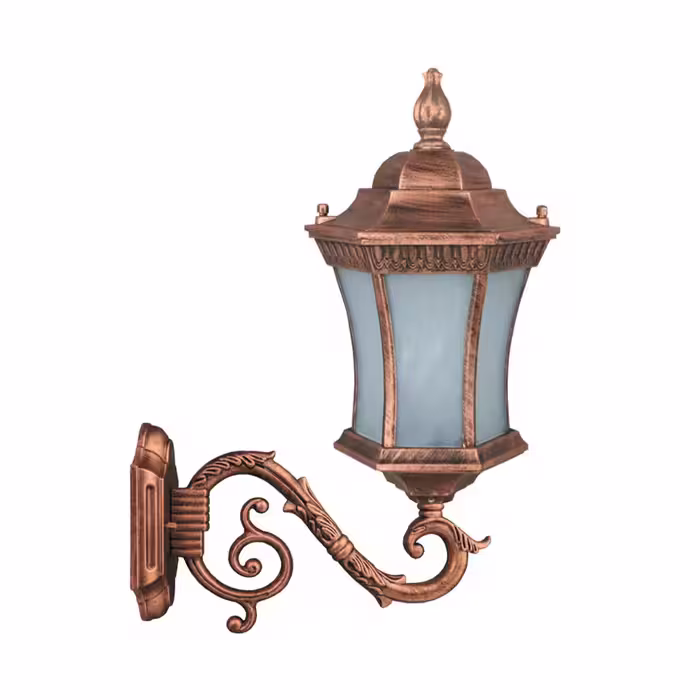 چراغ دیواری پارکی تکشیدفام مدل رابو کمرباریک کد 7802-16