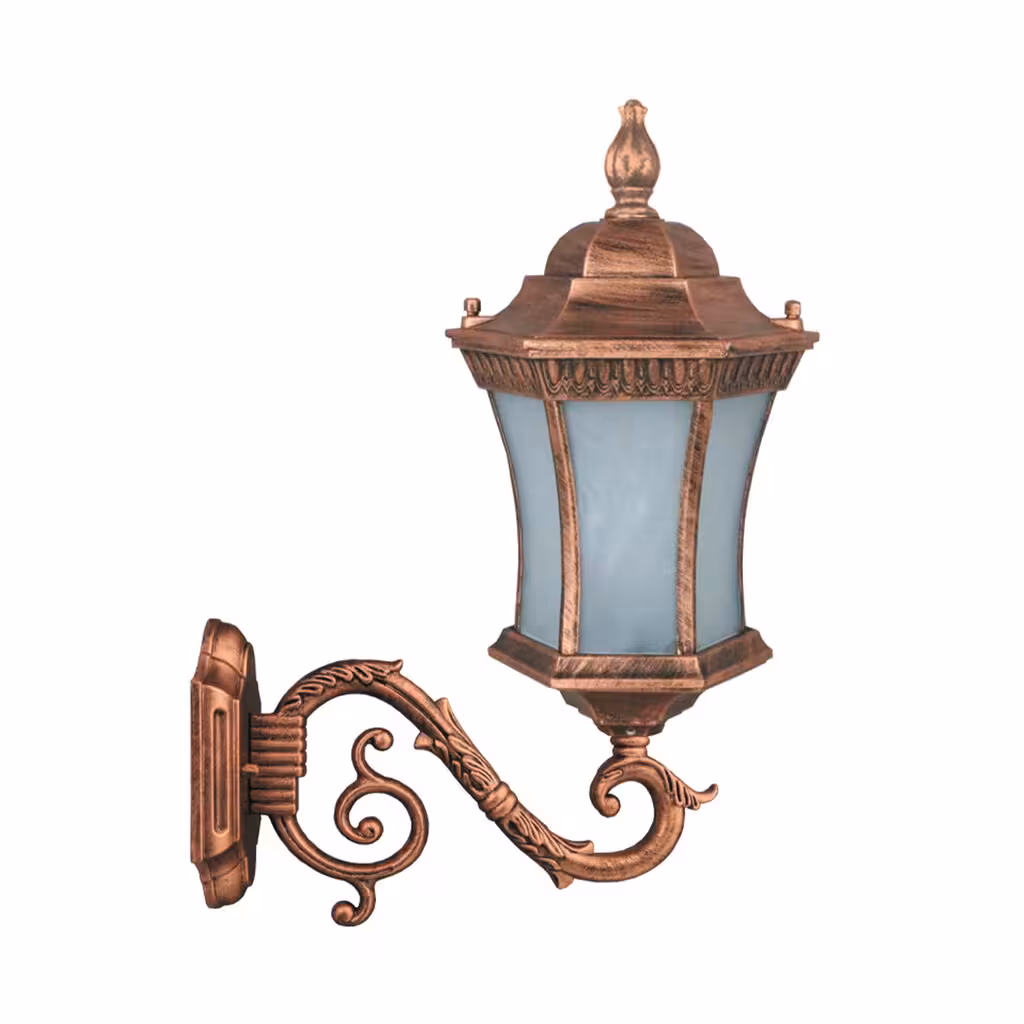 چراغ دیواری پارکی تکشیدفام مدل رابو کمرباریک کد 7802-16