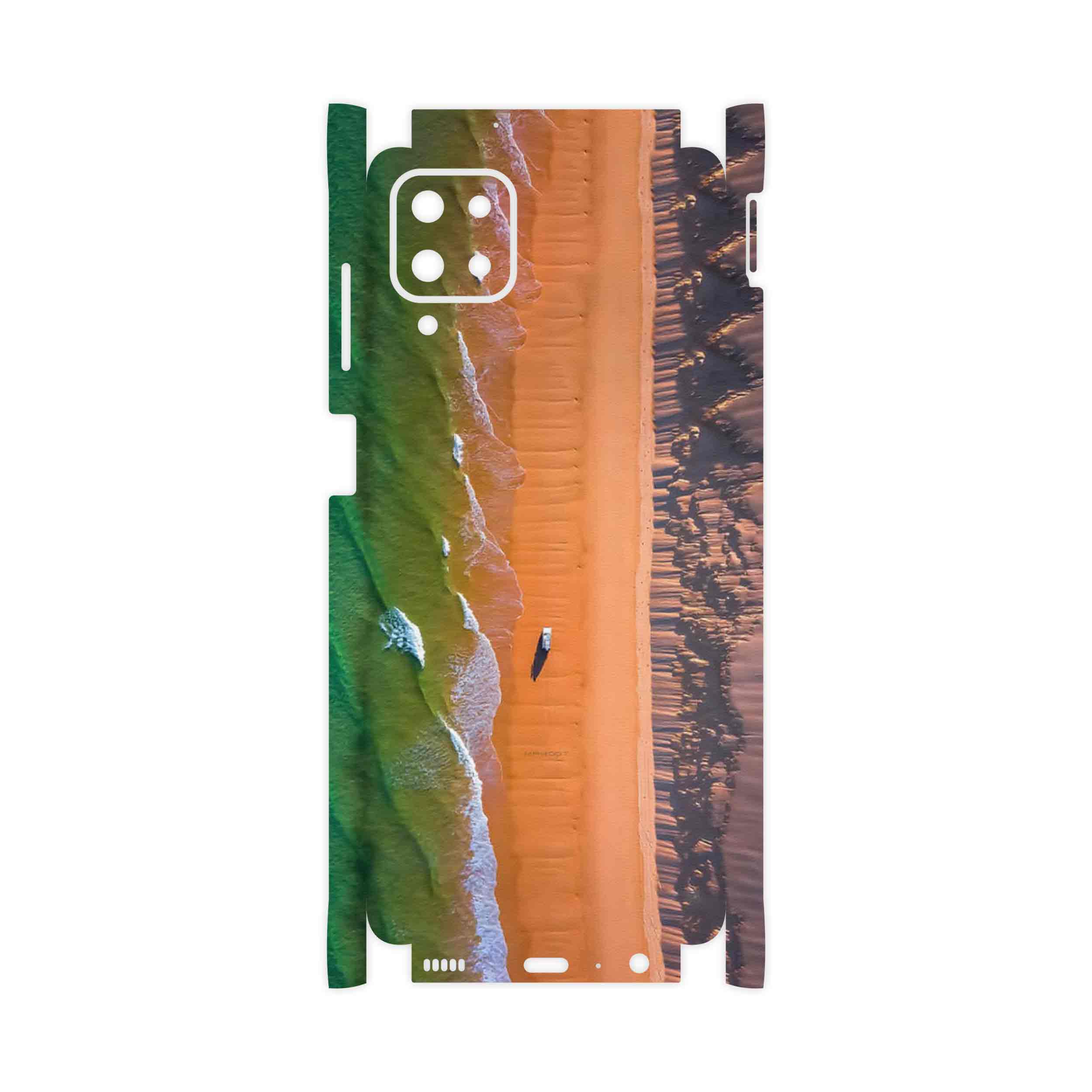 برچسب پوششی ماهوت مدل Beach and Green Sea-FullSkin مناسب برای گوشی موبایل سامسونگ Galaxy A12