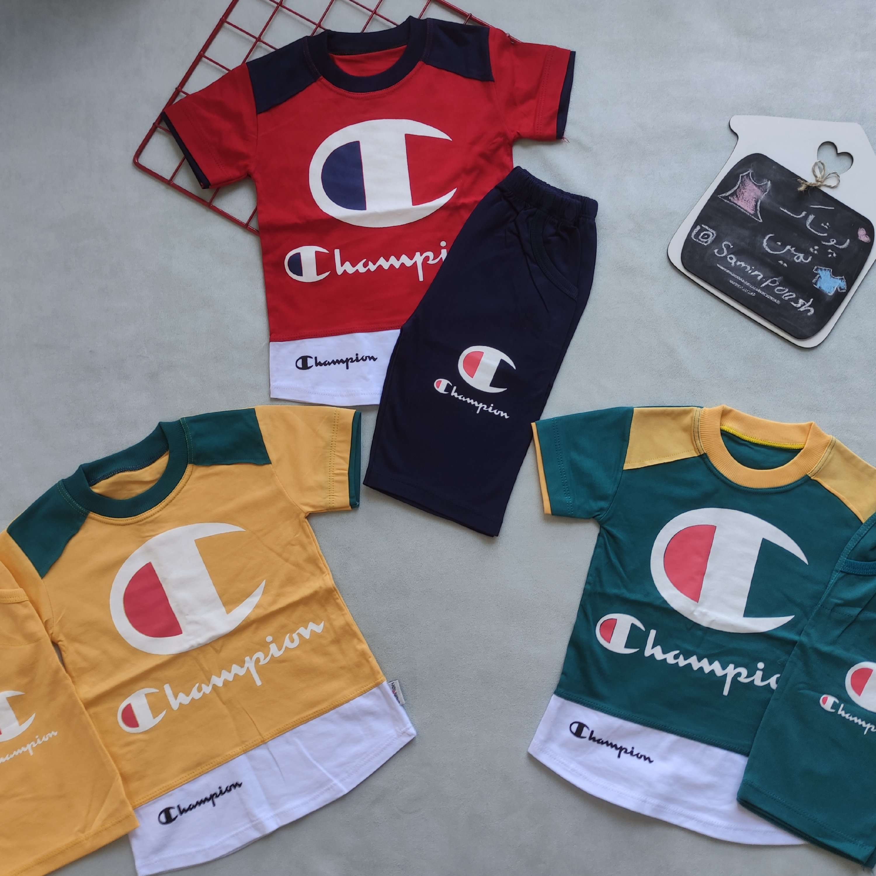  بلوزشلوارک 40-پسرانه
پنبه و عالییی قرمز وسبز 