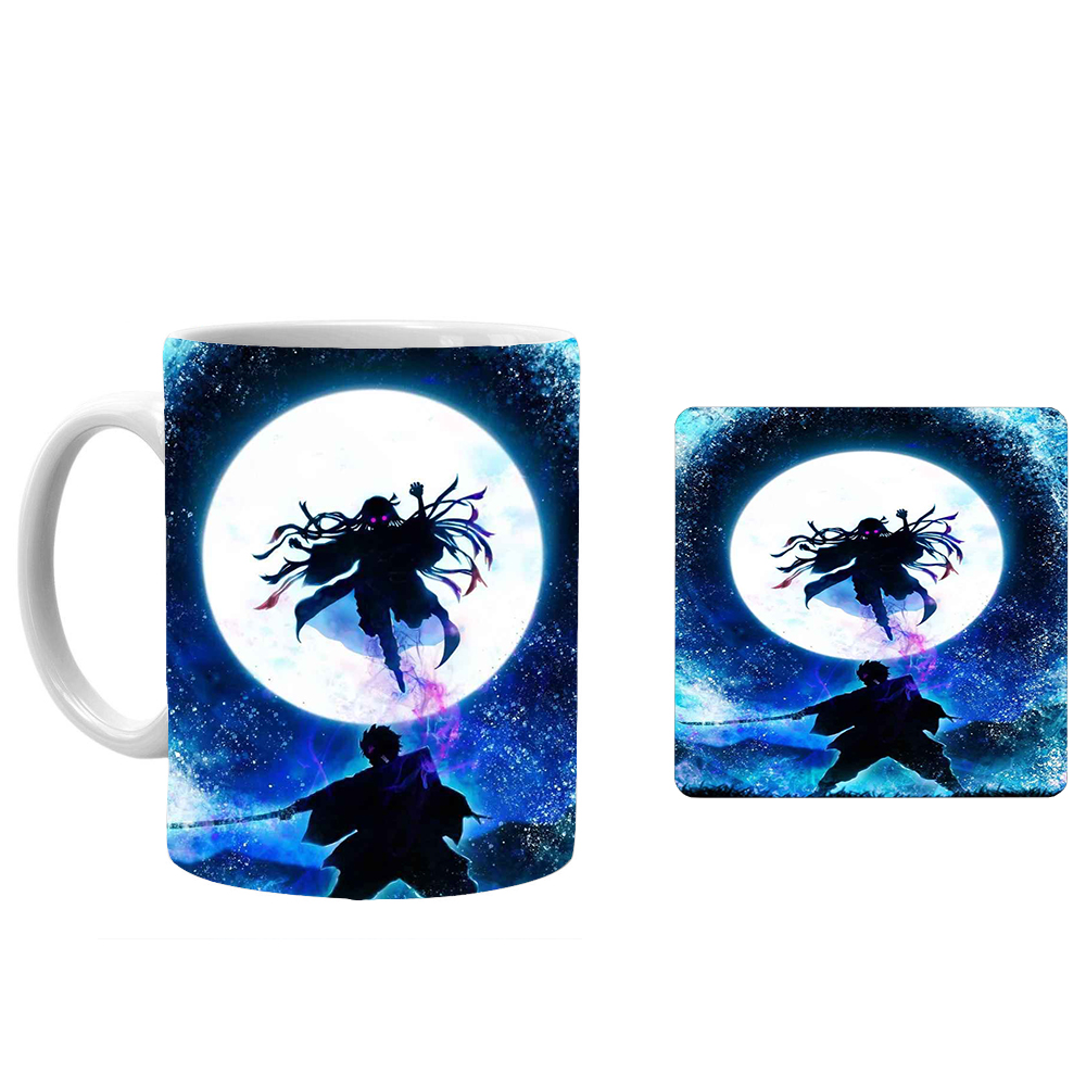 ماگ طرح انیمه شیطان کش xd4 به همراه زیرلیوانی