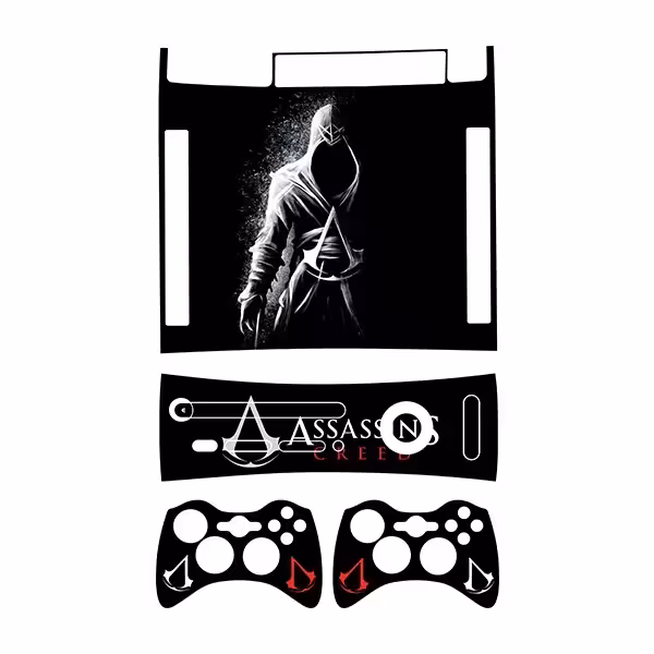 برچسب ایکس باکس 360 آرکید طرح Assassins Creed کد 10 مجموعه 4 عددی
