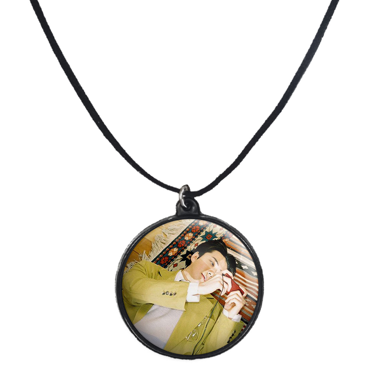 گردنبند پرمانه طرح exo کد pmb.13792 مدل دو طرفه