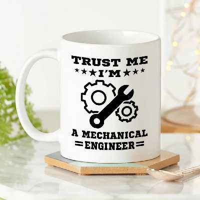 ماگ طرح دانشجو مهندسی مکانیک