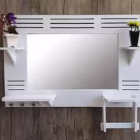 آینه آرایشی دیواری دموری لوکس برای سرویس بهداشتی و بالای دراور و اتاق ها دارای جای دکوری دارای همه قسمت های دکوری موجود