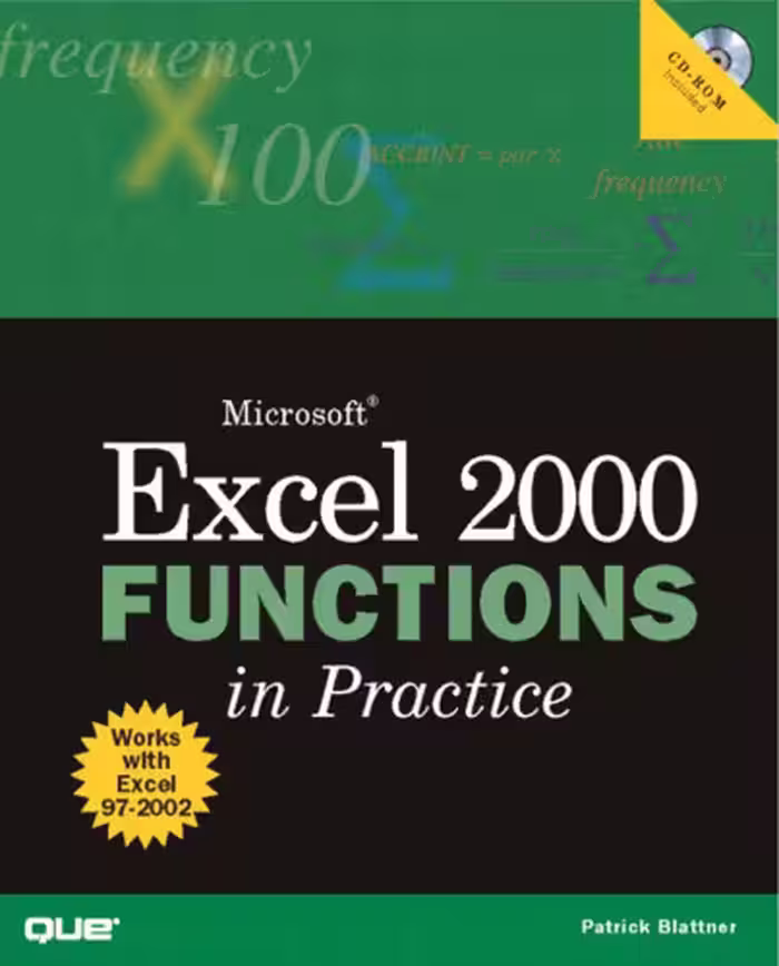 خرید و دانلود نسخه کامل کتاب Microsoft Excel functions in practice