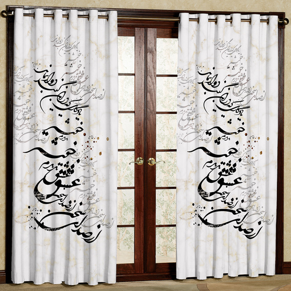 پرده پانچی مدل مخمل کد 5947 سایز 280x140 سانتی متر