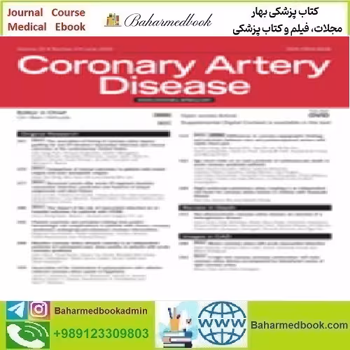 Coronary Artery Disease Volume 35 1 to 4 2024 TRUE PDF price
