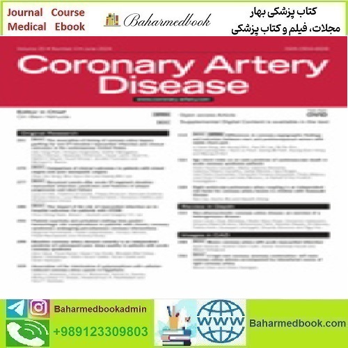 Coronary Artery Disease Volume 35 1 to 4 2024 TRUE PDF price