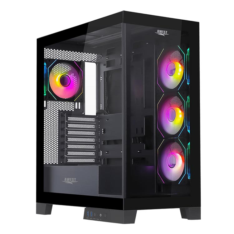 کیس گیمینگ مدل اوست GT-AQ16-MB | با پرتو