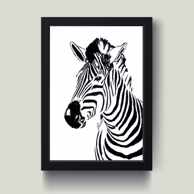 تابلو مدل مینیمال ZEBRA کد S2508-b