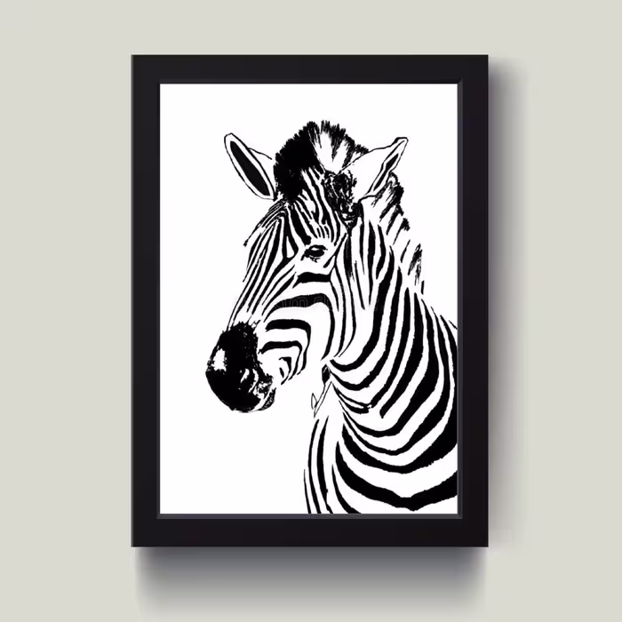 تابلو مدل مینیمال ZEBRA کد S2508-b