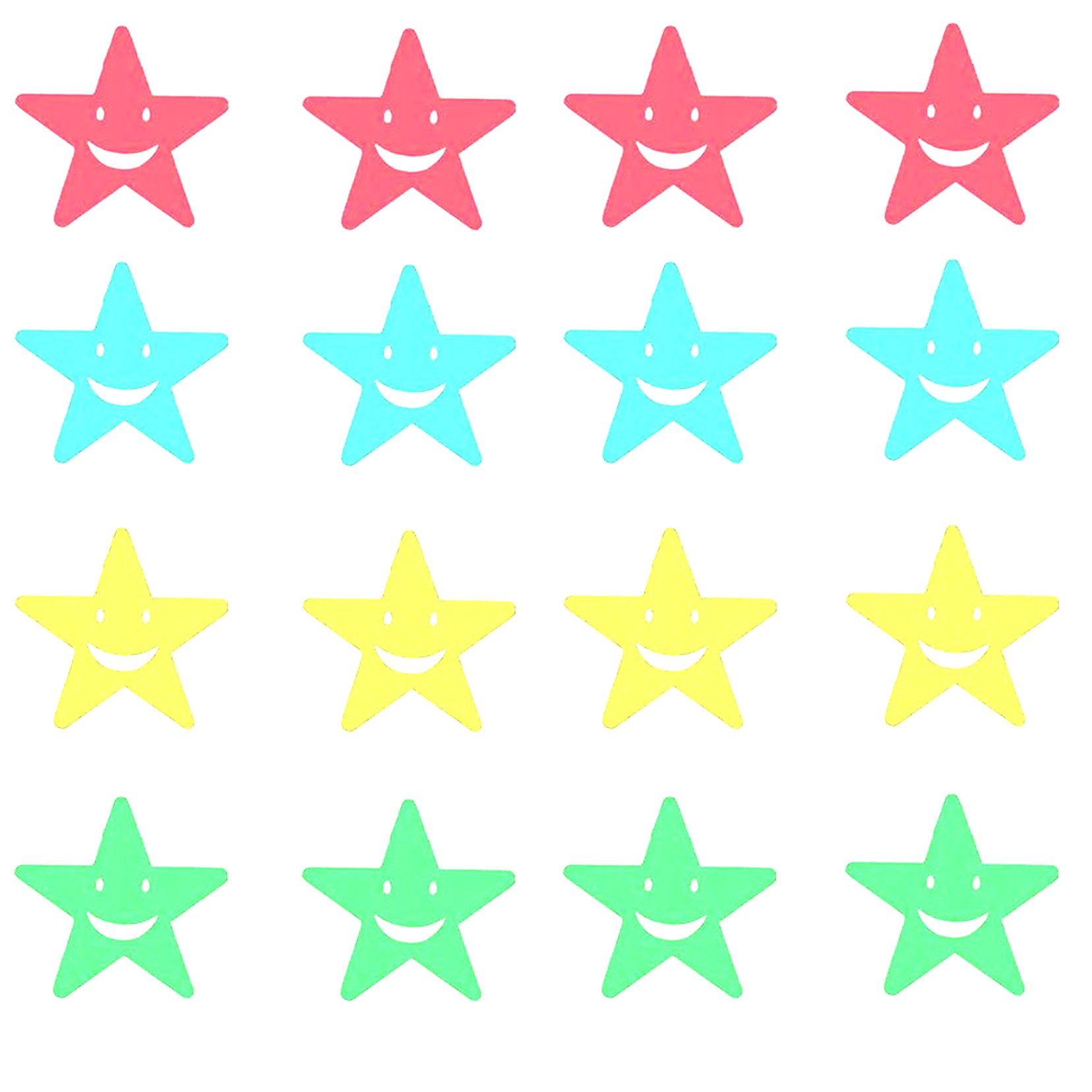 استیکر دیواری کودک طرح ستاره شب تاب کد 4SS بسته 35 عددی