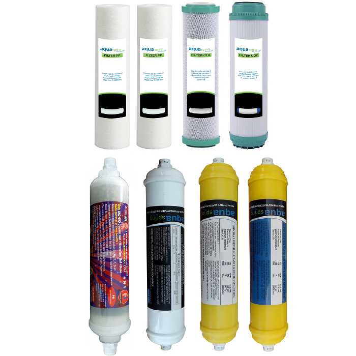  فیلتر دستگاه تصفیه کننده آب  مدل SPARE FILTER  8 مجموعه 8 عددی