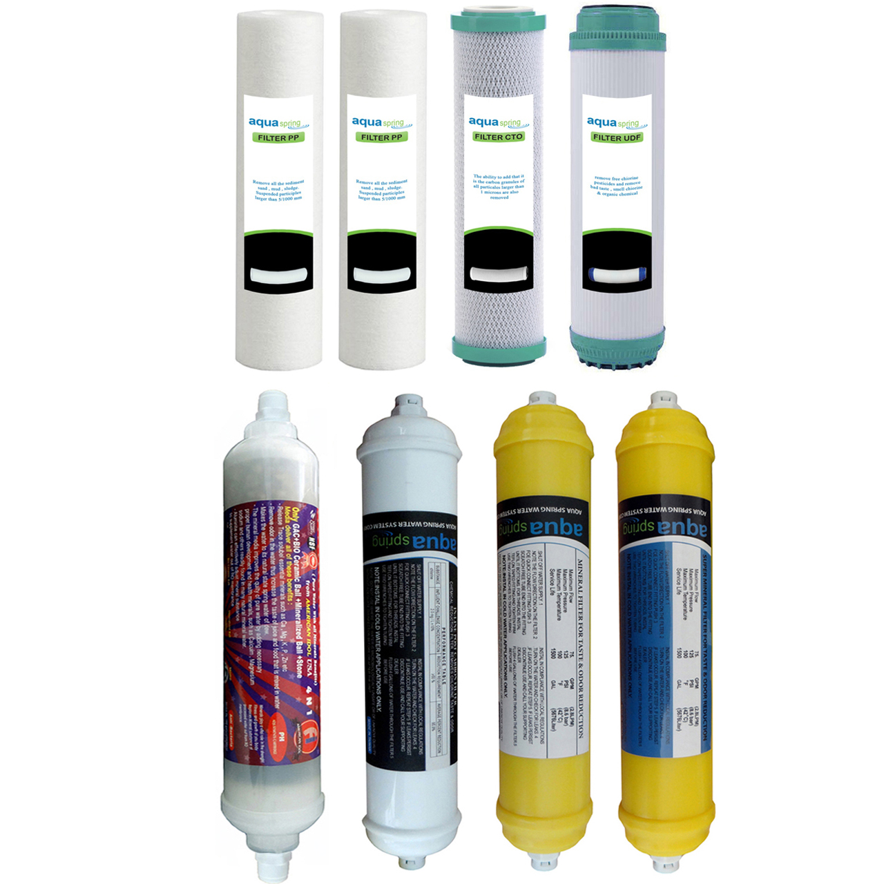  فیلتر دستگاه تصفیه کننده آب  مدل SPARE FILTER  8 مجموعه 8 عددی