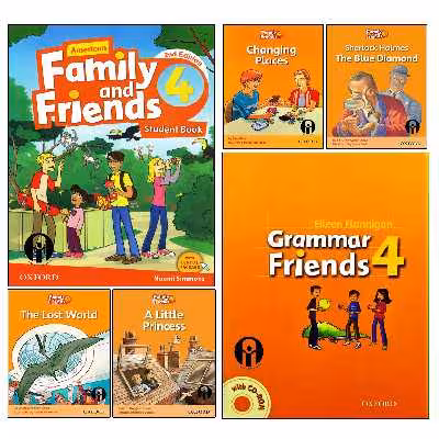 کتاب Family and Friends 4 اثر جمعی از نویسندگان انتشارات الوندپویان شش جلدی